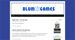 Desktop Screenshot of blumgames.com