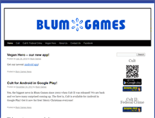 Tablet Screenshot of blumgames.com